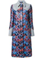 Mary Katrantzou 'stardom' Coat, Women's, Size: 8, Red, Wool