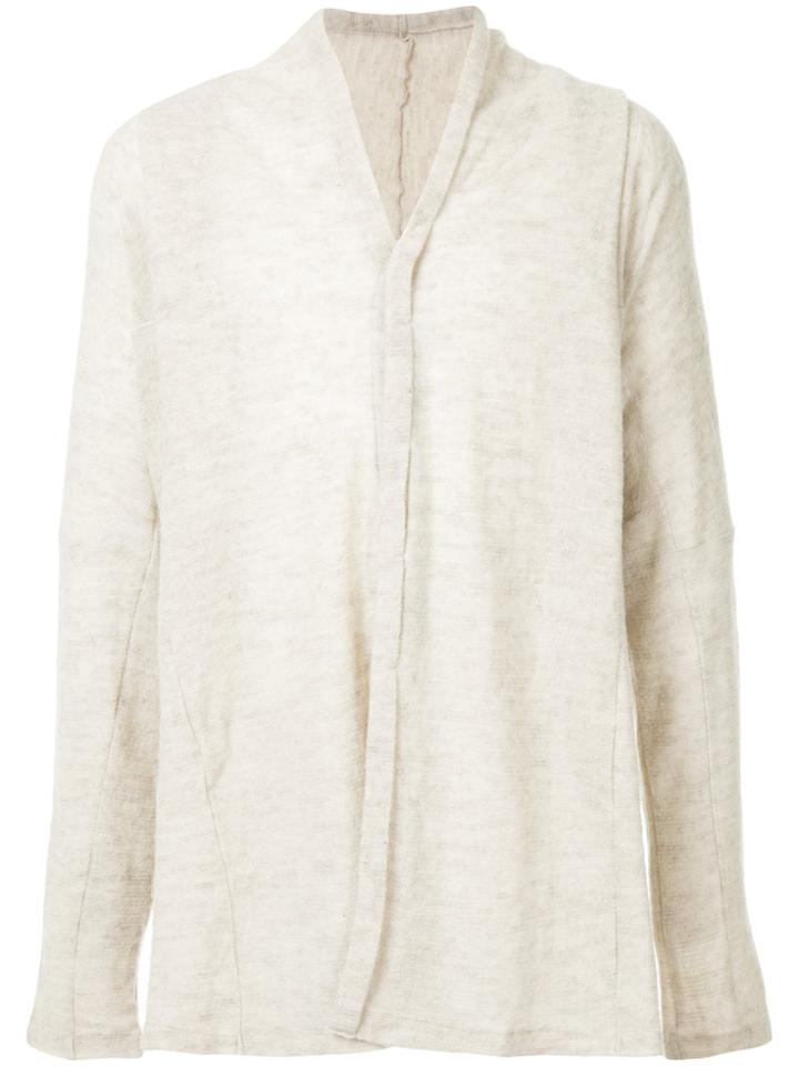 Julius Loose Fit Cardigan - Nude & Neutrals