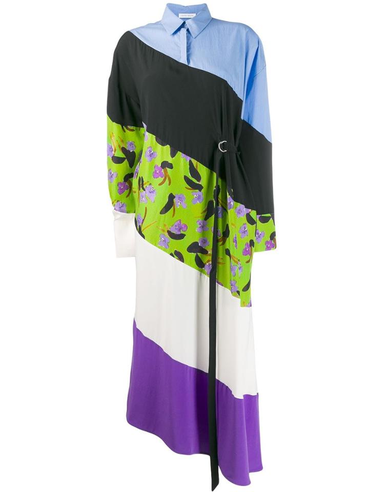 Christian Wijnants Asymmetrical Shirt Desa Dress - Blue