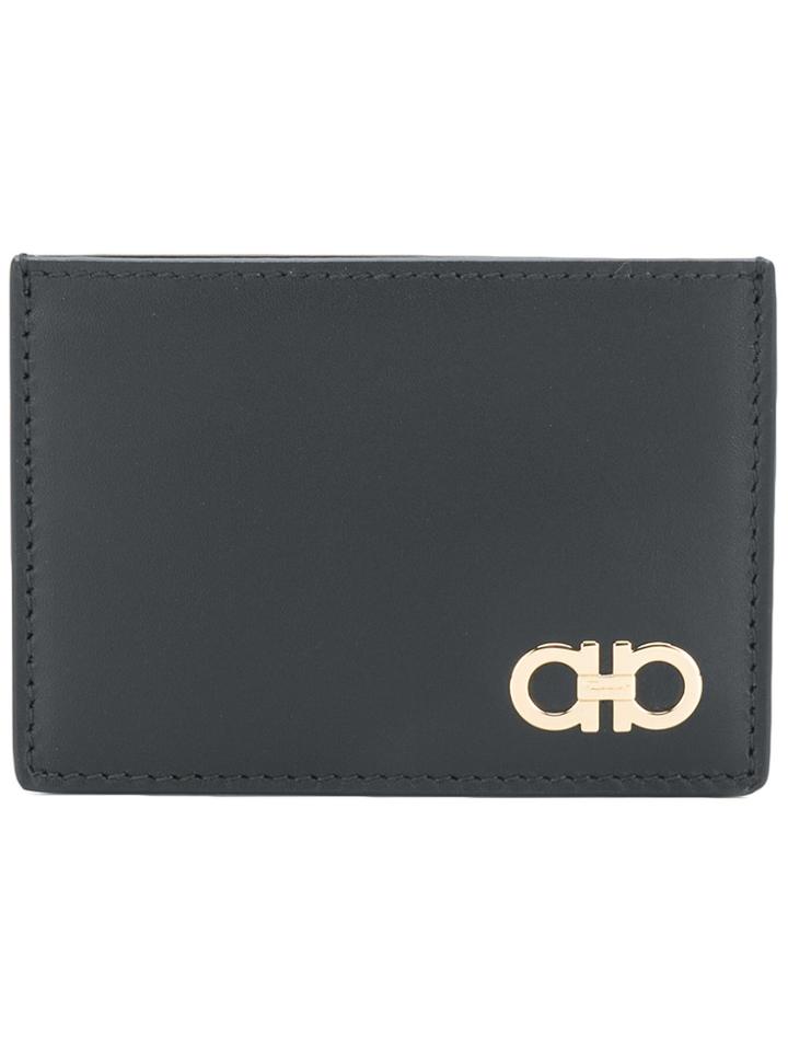 Salvatore Ferragamo Logo Cardholder Wallet - Black