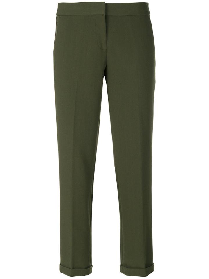 Michael Michael Kors Cropped Tailored Trousers - Green