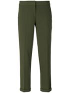 Michael Michael Kors Cropped Tailored Trousers - Green