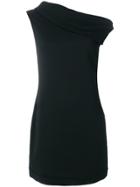 Helmut Lang Asymmetric Collar Dress - Black
