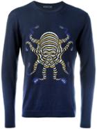 Etro - Octopus Motif Sweatshirt - Men - Cotton/cashmere - L, Blue, Cotton/cashmere