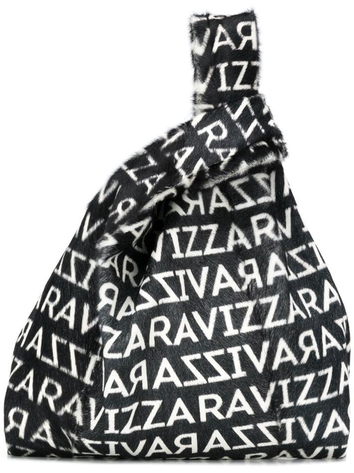 Simonetta Ravizza Monogram Print Tote - Black