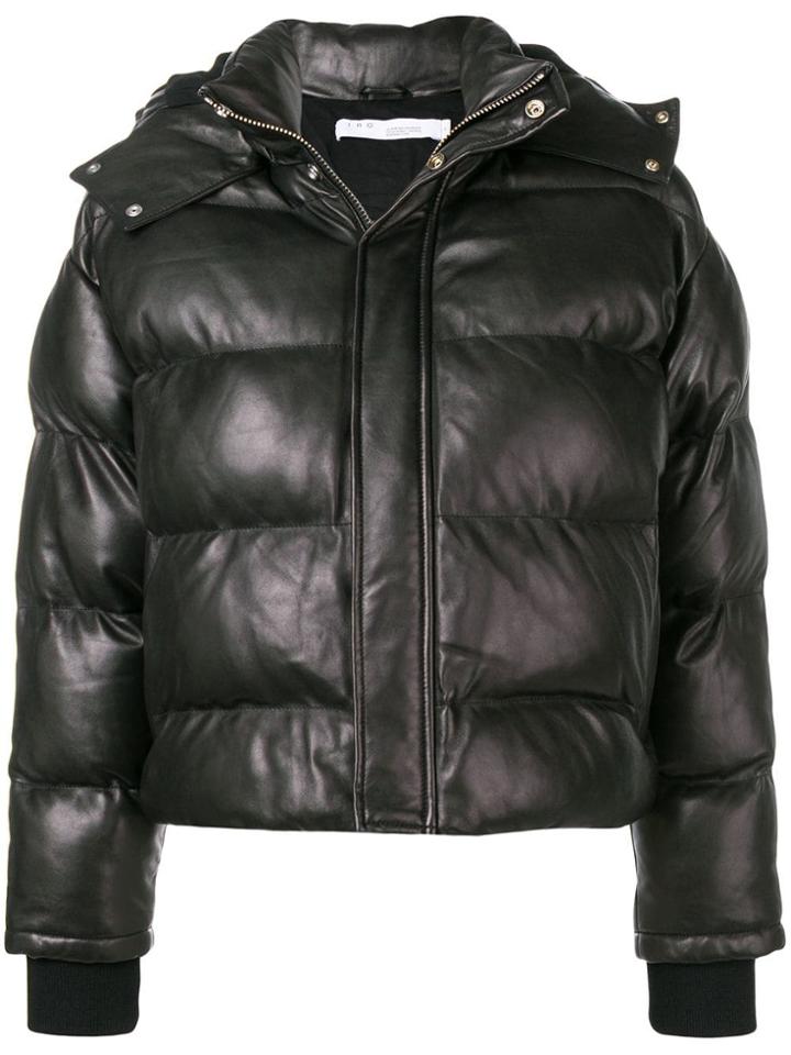 Iro Hooded Puffer Jacket - Black