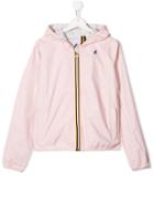 K Way Kids Hooded Jacket - Pink