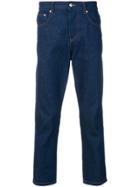 Ami Alexandre Mattiussi 5 Pocket Cropped Jeans - Blue