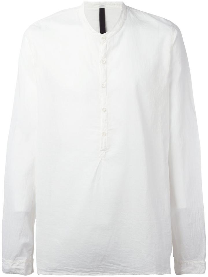 Poème Bohémien Mandarin Neck Shirt, Men's, Size: 52, White, Cotton