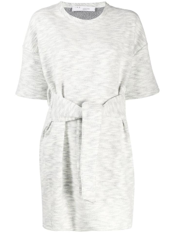 Iro Tie Waist T-shirt Dress - Grey