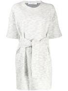 Iro Tie Waist T-shirt Dress - Grey