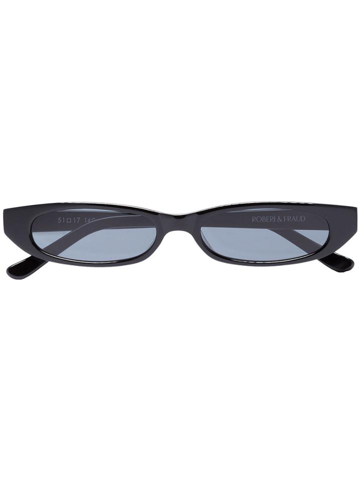 Roberi & Fraud Black Francis Thin Sunglasses