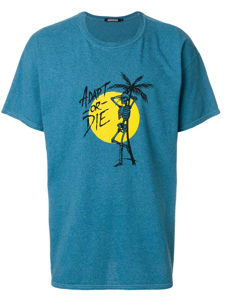 Adaptation Logo Print T-shirt - Blue