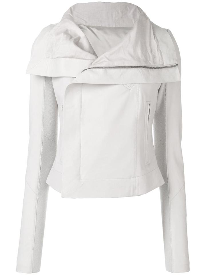 Rick Owens Slim Zip Detail Jacket - Grey