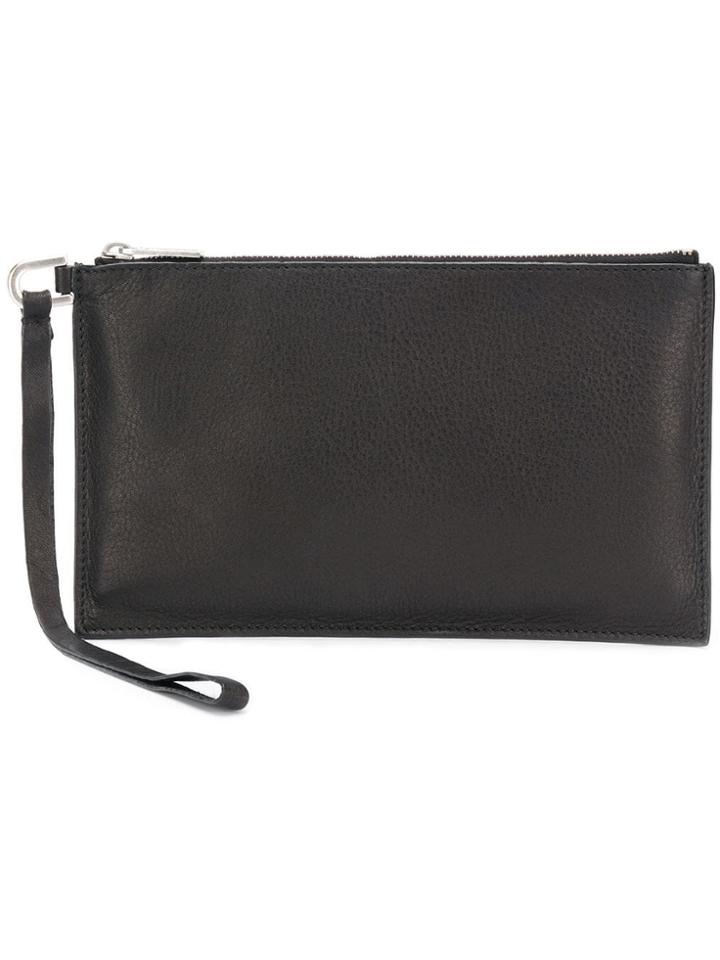 Rick Owens Zipped Purse - Black