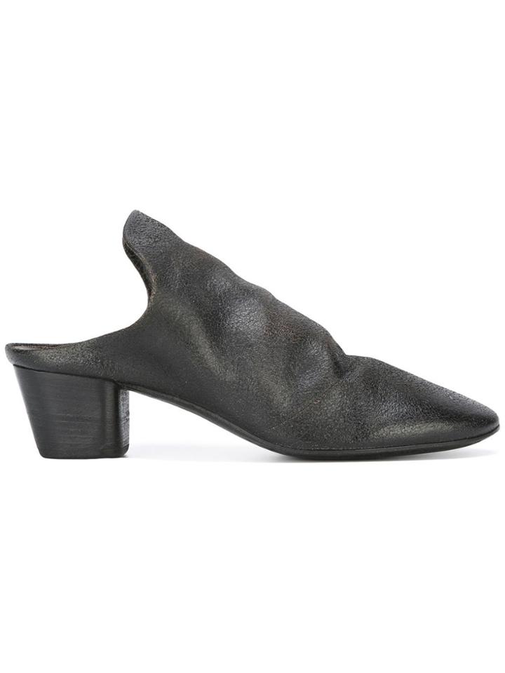 Marsèll Almond Toe Mules - Black