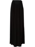 Just Cavalli Ruffled Maxi Skirt, Women's, Size: 42, Black, Viscose