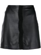 Pinko Velvet Trim Skirt - Black