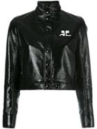 Courrèges Vynil Jacket, Women's, Size: 36, Black, Cotton/polyurethane/acetate/cupro