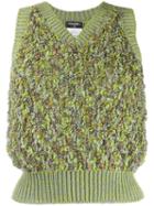 Chanel Pre-owned Knitted Skirt Suit - Green
