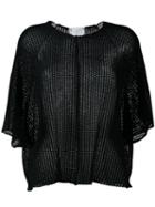 Lost & Found Ria Dunn - Knitted T-shirt - Women - Cotton/spandex/elastane - S, Black, Cotton/spandex/elastane