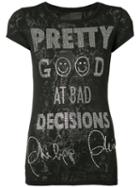 Philipp Plein - Arie T-shirt - Women - Cotton/polyester - Xs, Black, Cotton/polyester