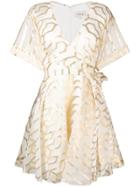 Temperley London Geometric Printed Dress - White