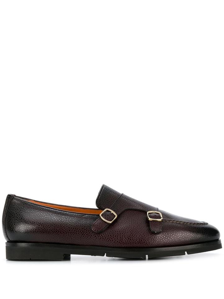 Santoni Double-strap Monk Shoes - Brown