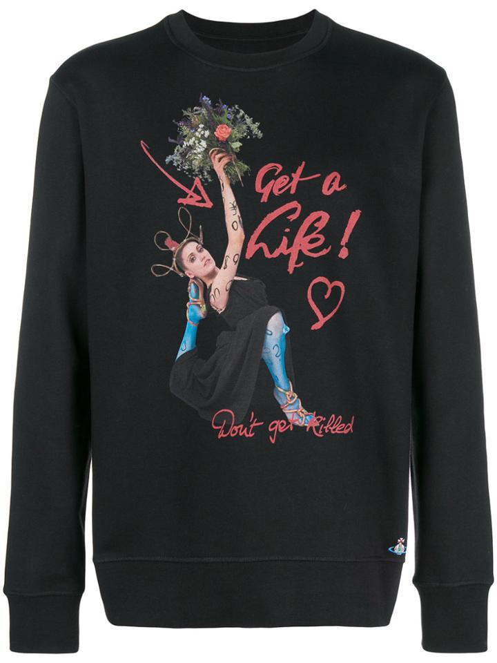 Vivienne Westwood Graphic Print Sweatshirt - Black