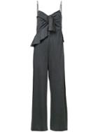 Aula Tie Knot Jumpsuit, Women's, Size: 0, Grey, Cupro/polyurethane