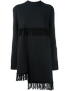 Damir Doma 'watt' Fringed Dress, Women's, Size: Medium, Black, Cotton/wool