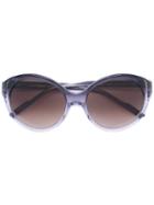 Round Sunglasses - Women - Acetate - One Size, Grey, Acetate, Courrèges