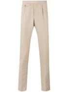 Incotex - Classic Tapered Trousers - Men - Linen/flax/cotton - 54, Nude/neutrals, Linen/flax/cotton