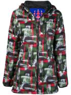 Moose Knuckles Abstract Art Print Puffer Jacket - Green
