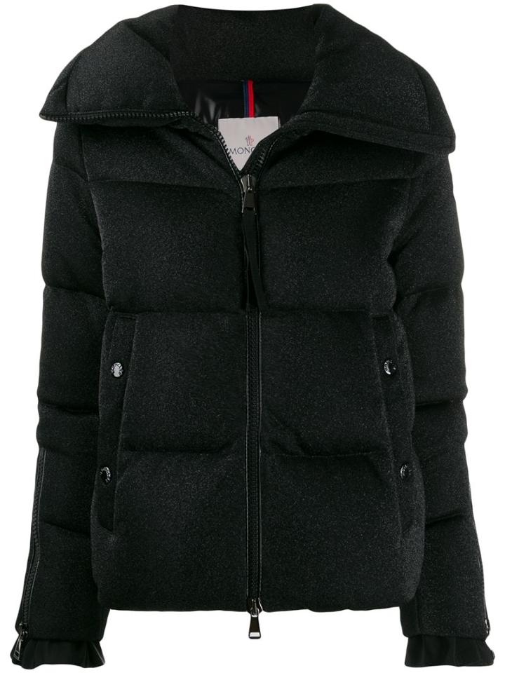 Moncler Oversized Collar Puffer Jacket - Black