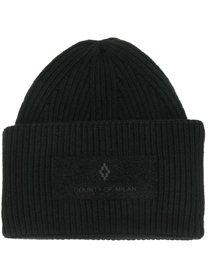 Marcelo Burlon County Of Milan Beanie Hat - Black