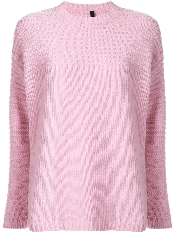 Sara Lanzi Crew-neck Knit Sweater - Pink