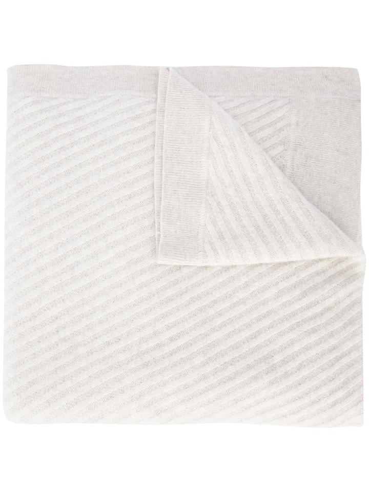 Le Kasha Long Cashmere Knitted Scarf - Nude & Neutrals