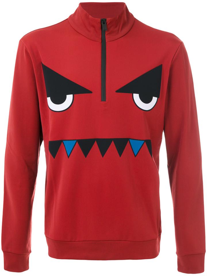 Fendi Bag Bugs Sweatshirt - Red