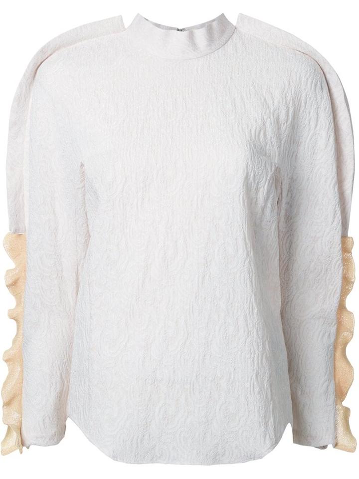 Toga Ruffle Sleeve Blouse