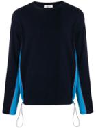 Valentino Contrast Panel Jumper - Blue