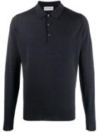 John Smedley Belper Wool Polo Shirt - Grey