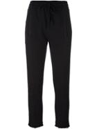 Haider Ackermann Drawstring Cropped Trousers - Black