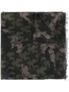 Valentino - 'camustars' Scarf - Men - Silk/cashmere/modal - One Size, Green, Silk/cashmere/modal