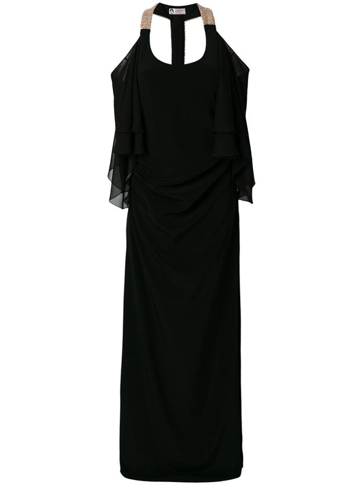 Lanvin Layered Cold Shoulder Dress - Black