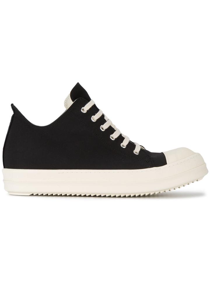 Rick Owens Drkshdw Black Canvas Sneakers