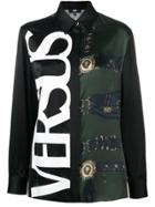 Versus Logo Colour-block Shirt - Green