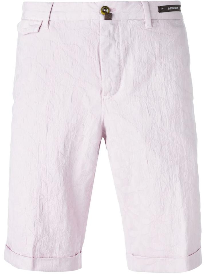 Pt01 Floral Jacquard Chino Shorts