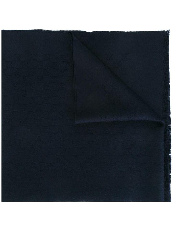 Gucci Classic Knit Scarf - Blue