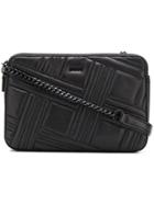 Donna Karan Allen Quilted Shoulder Bag - Black